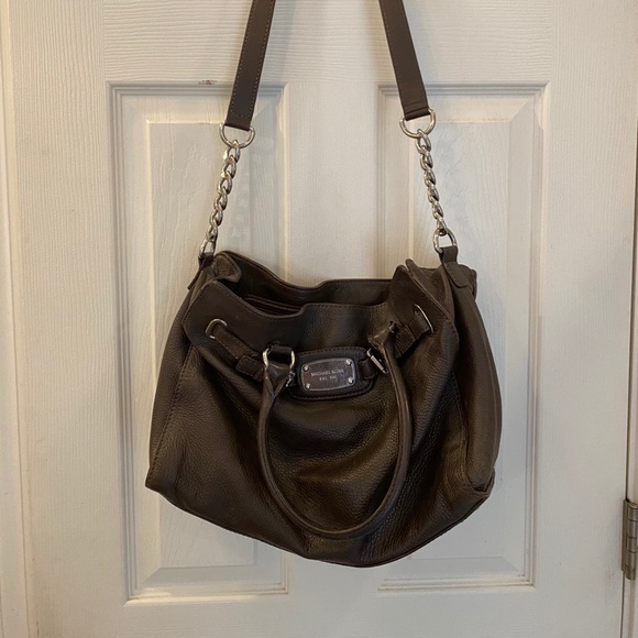 Large Michael Kors brown leather bag - Picture 1 of 7